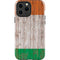Ireland Flag Dark Wood iPhone 13 Pro Max Impact Case